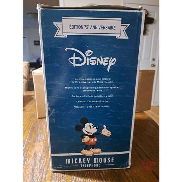Vintage 2004 Disney 75th Anniversary Mickey Mouse Telephone 028395 - Picture 7 of 12
